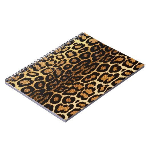 Golden Leopard Chic 🐆 Notitieboek (Linkerzijde)