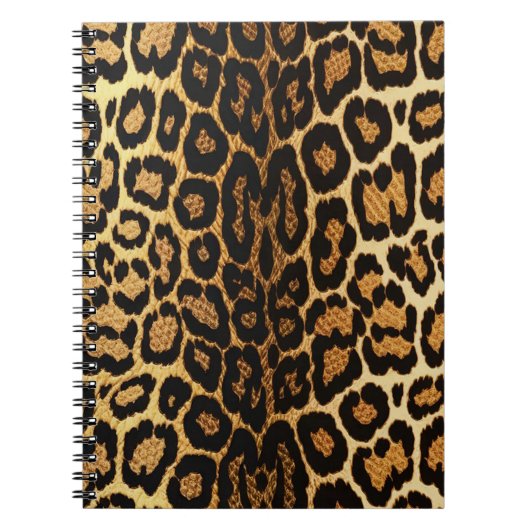 Golden Leopard Chic 🐆 Notitieboek (Voorkant)
