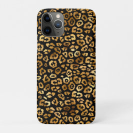 Golden Leopard Pattern Classy en elegant Case-Mate iPhone Case