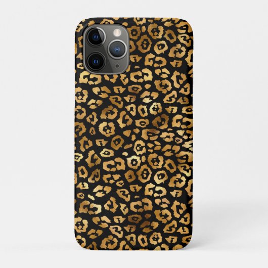 Golden Leopard Pattern Classy en elegant Case-Mate iPhone Case (Achterkant)