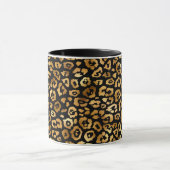 Golden Leopard Pattern Classy en elegant Mok (Midden)
