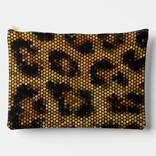 Golden Leopard Pattern Etui (Voorkant)