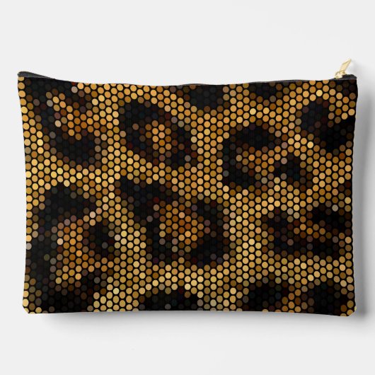 Golden Leopard Pattern Etui (Achterkant)
