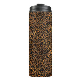 Golden Leopard Pattern Thermosbeker