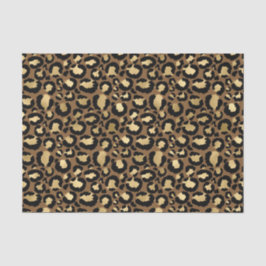 Golden Leopard Pattern Tissuepapier