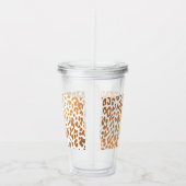 Golden Leopard Print Acryl Drinkbeker (Rechts)