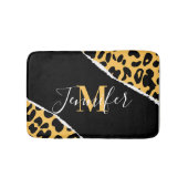 Golden Leopard Print Badmat (Voorkant)