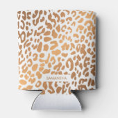 Golden Leopard Print Blikjeskoeler (Achterkant)