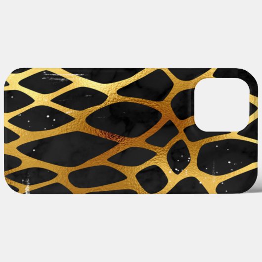 Golden Leopard Print Case-Mate iPhone Case (Achterkant (horizontaal))