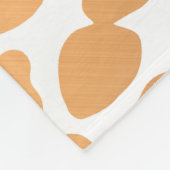 Golden Leopard Print Fleece Deken (Hoek)