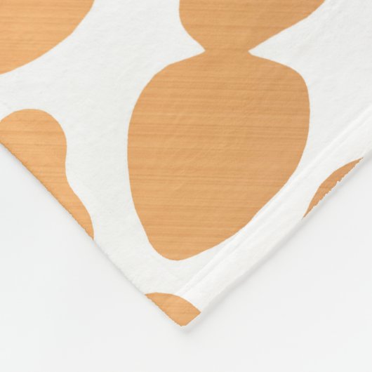 Golden Leopard Print Fleece Deken (Hoek)