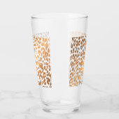 Golden Leopard Print Glas (Links)