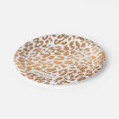 Golden Leopard Print Papieren Bordje (Gekanteld)