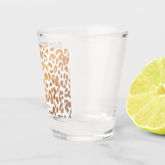 Golden Leopard Print Shot Glas (Rechts)