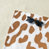 Golden Leopard Print Strandlaken (In situ)