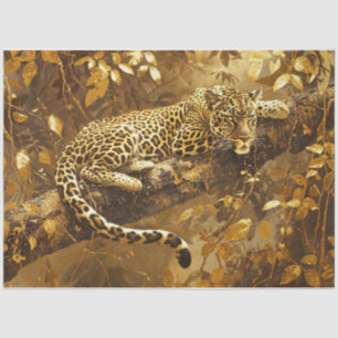 Golden Leopard Tissuepapier