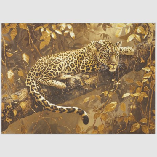 Golden Leopard Tissuepapier (Voorkant)