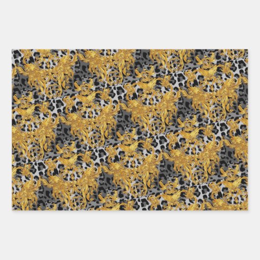 Golden Leopard Wrapping Paper (Voorkant 3)