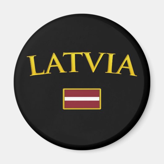Golden Letland Magneet (Voorkant)