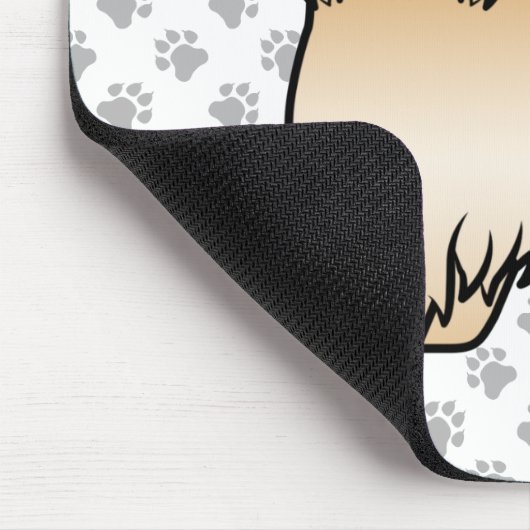 Golden Lhasa Apso Cute Dog Illustratie Muismat (Hoek)