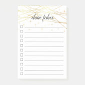 Golden Lichten die zijn gepersonaliseerd om Lijst  Post-it® Notes (Voorkant)
