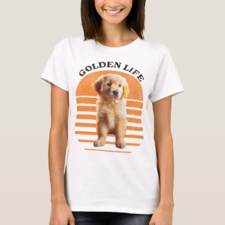 Golden Life: Schattige Golden Puppy T-shirt