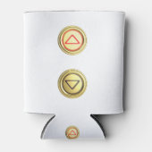 Golden liftorknoppen voor omhoog en omlaag blikjeskoeler (Voorkant)