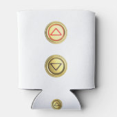 Golden liftorknoppen voor omhoog en omlaag blikjeskoeler (Achterkant)