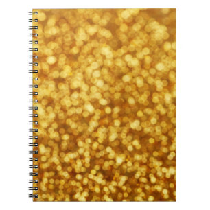 Golden Light Bokeh Abstracte achtergrond Notitieboek