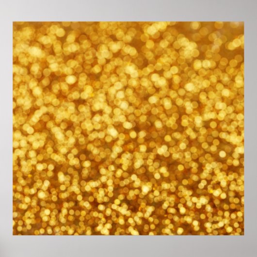 Golden Light Bokeh Abstracte achtergrond Poster (Voorkant)