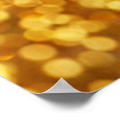 Golden Light Bokeh Abstracte achtergrond Poster (Hoek)