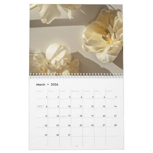 Golden Light calendar 2026 Kalender (Mar 2026)