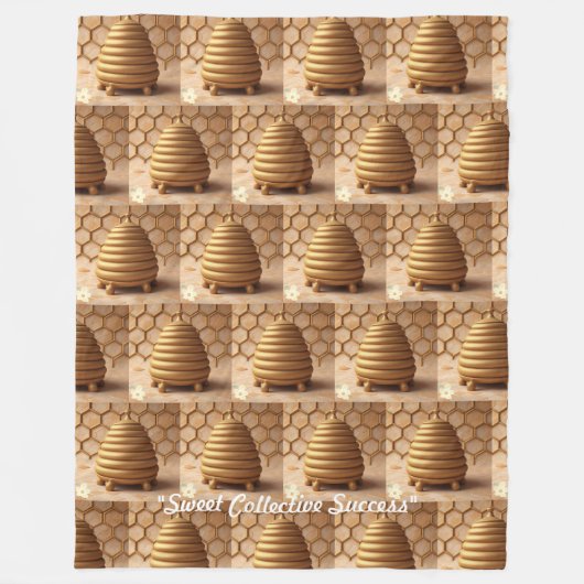 "Golden Light Design" Fleece Deken (Voorkant)