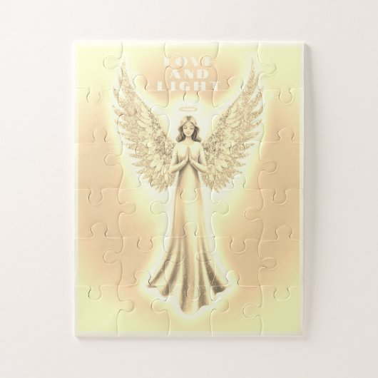 Golden Light Healing Angel 30 Stuk Legpuzzel (Verticaal)