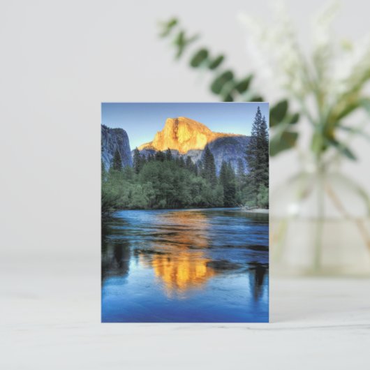 Golden Light op Half Dome Briefkaart (Staand voorkant)