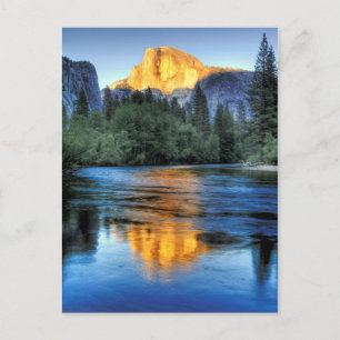 Golden Light op Half Dome Briefkaart
