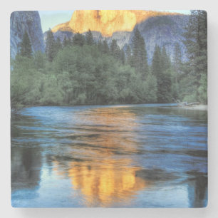 Golden Light op Half Dome Stenen Onderzetter