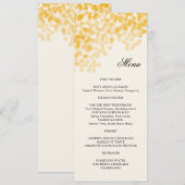 Golden Light Shower-menukaart Menu (Voorkant / Achterkant)