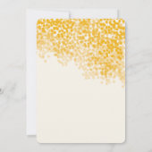 Golden Light Shower | Uitnodigingen voor weddensch (Achterkant)