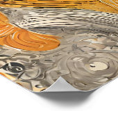 Golden Light Sun Illustration Wall Art Poster (Hoek)