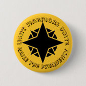Golden Light Warriors Unite Ronde Button 5,7 Cm (Voorkant)