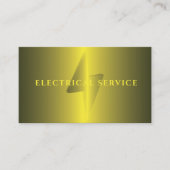 Golden Lightening Visitekaartje voor elektriciens (Voorkant)