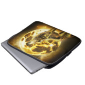 Golden Lighting Wolf Laptop Sleeve (Voorkant onderkant)