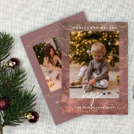 Golden Lights Bokeh kerstdag 2 Fotofeestdag Feestdagenkaart