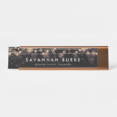 Golden Lights Bureau Naambordje (Voorkant)