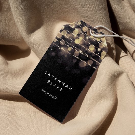 Golden Lights Cadeaulabel