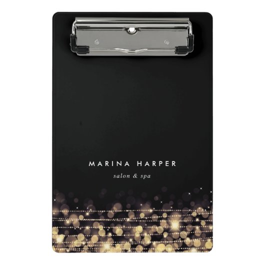 Golden Lights - Gepersonaliseerd Mini Klembord (Voorkant)