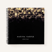 Golden Lights - Gepersonaliseerd Notitieboek (Voorkant)