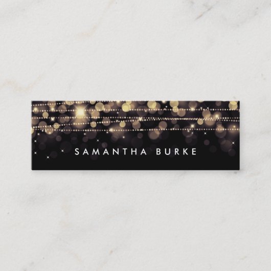 Golden Lights Mini Visitekaartje (Voorkant)