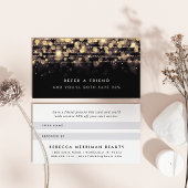 Golden Lights Referral-Kaart Aanbevelingskaartje